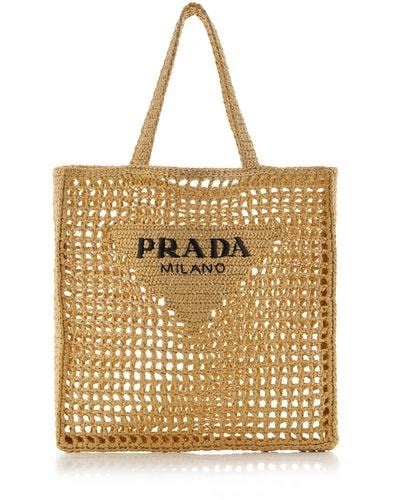 prada straw bag|Prada beach bag price list.